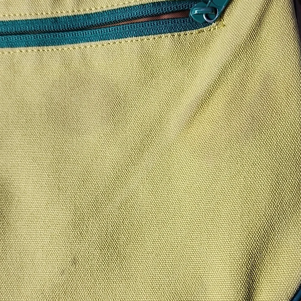 Kavu Green and Yellow Sling Bag
